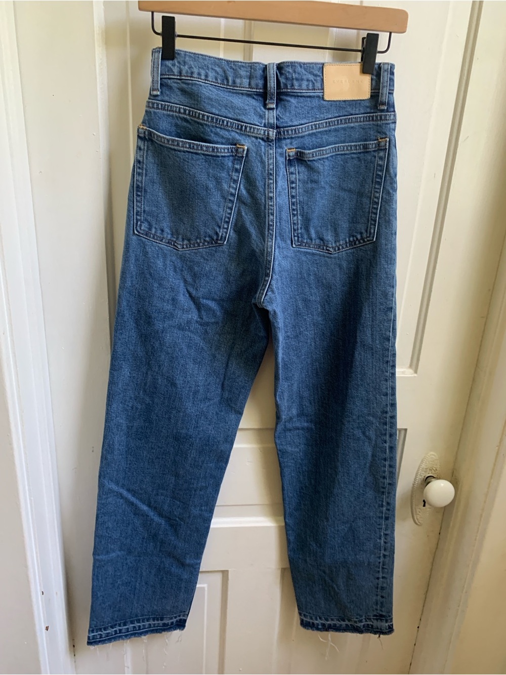 Everlane Way High Organic Cotton Straight Leg Jeans Size 25 Long - Picture 2 of 7